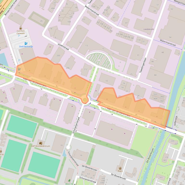 Kaart van postcodegebied 7324AB.