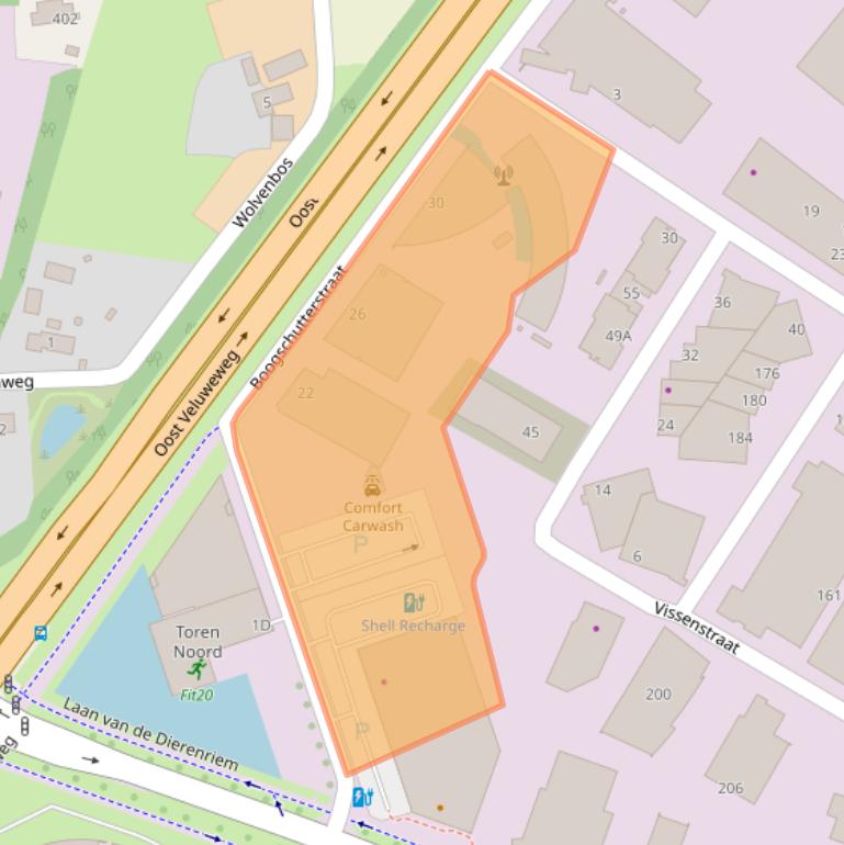 Kaart van postcodegebied 7324AG.