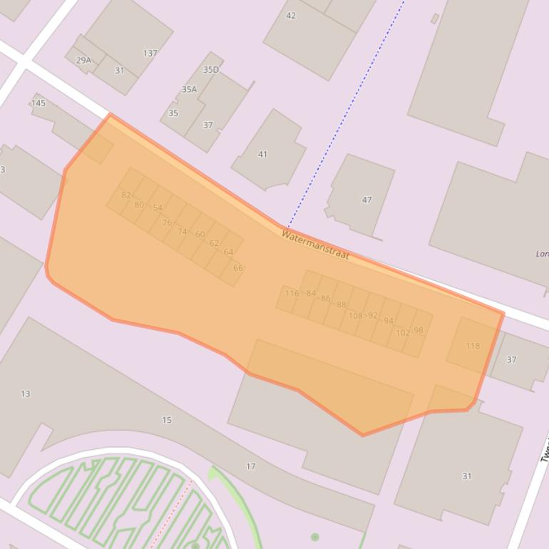 Kaart van postcodegebied 7324AK.