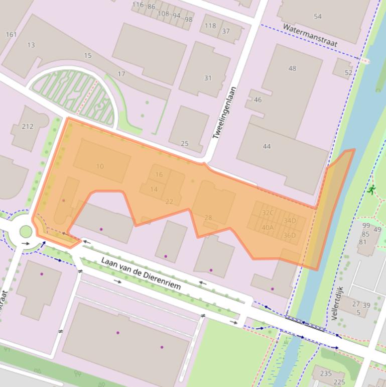 Kaart van postcodegebied 7324AM.