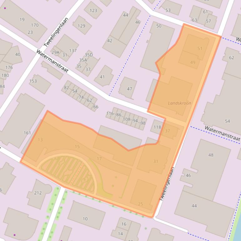 Kaart van postcodegebied 7324AP.