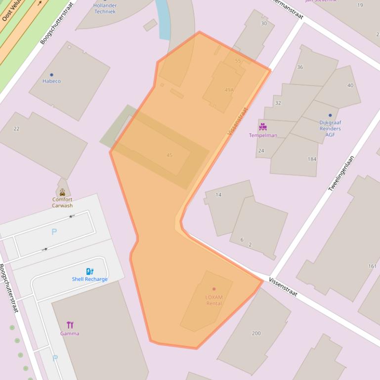 Kaart van postcodegebied 7324AW.