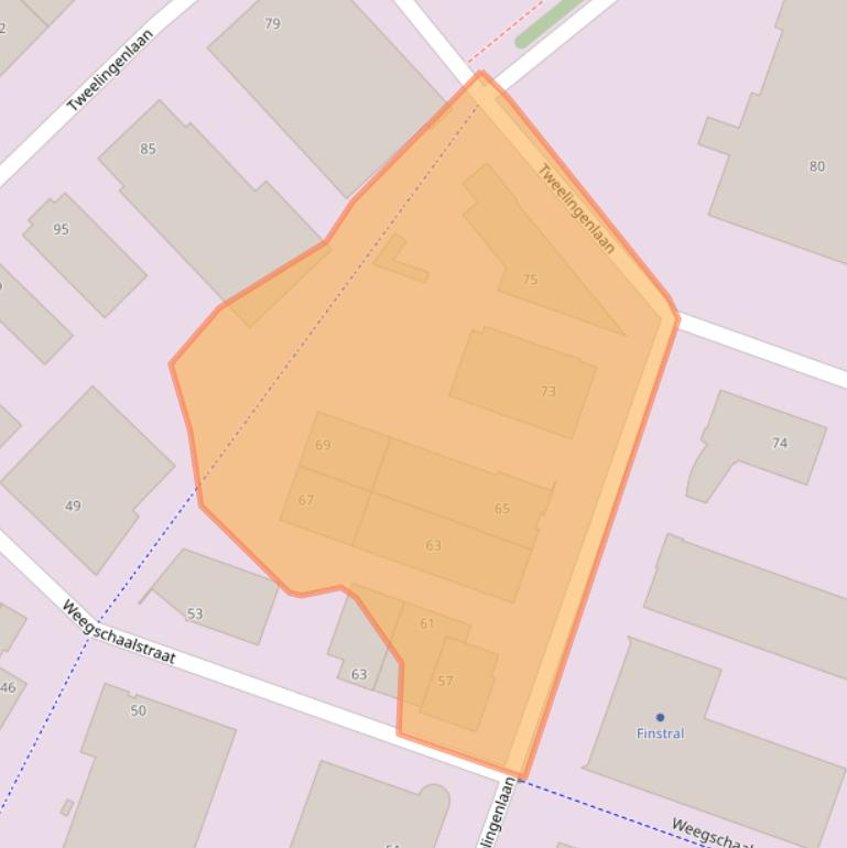 Kaart van postcodegebied 7324BK.