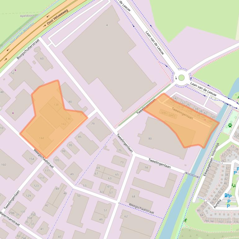 Kaart van postcodegebied 7324BP.