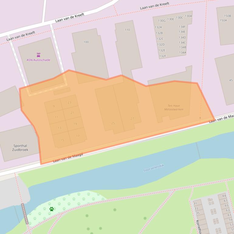 Kaart van postcodegebied 7324BR.