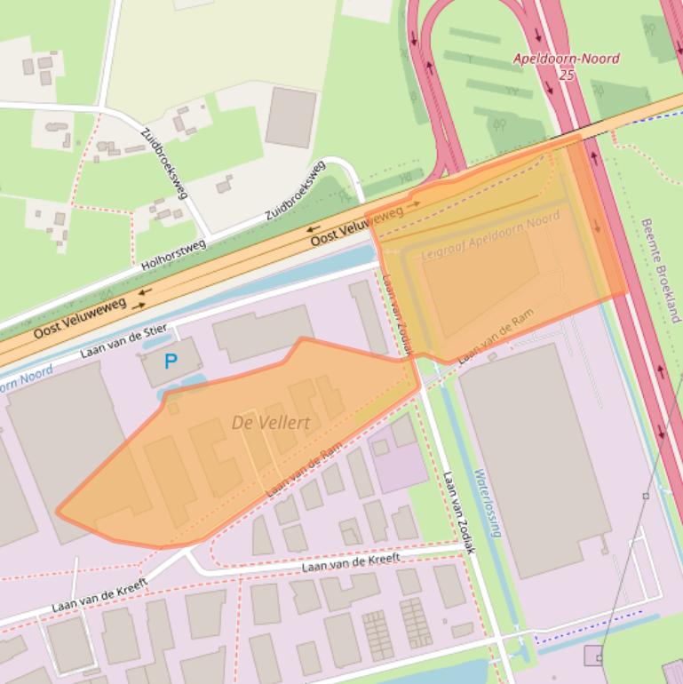 Kaart van postcodegebied 7324BW.