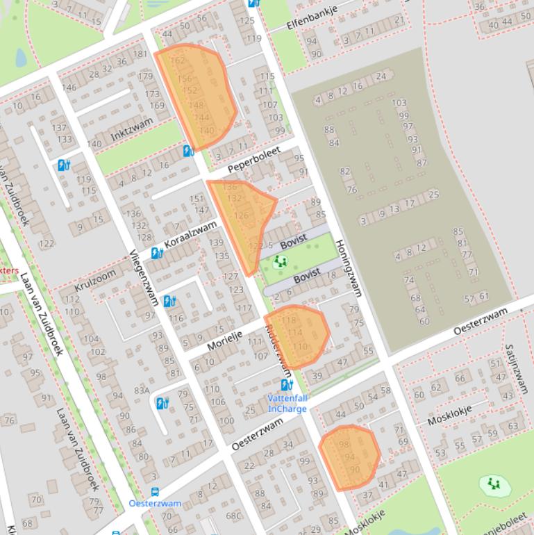 Kaart van postcodegebied 7324CH.