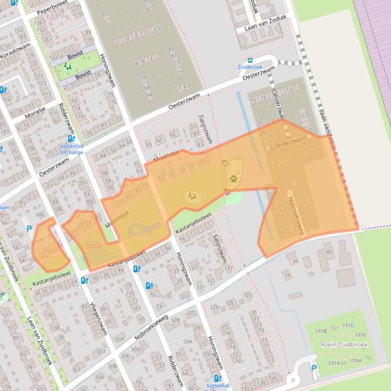 Kaart van postcodegebied 7324CK.