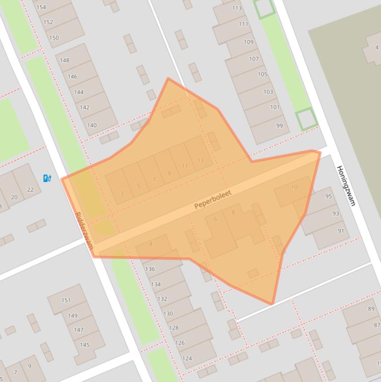 Kaart van postcodegebied 7324CS.