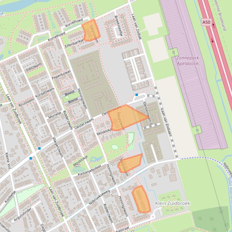 Kaart van postcodegebied 7324CT.