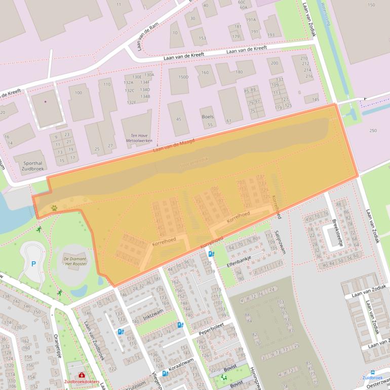 Kaart van postcodegebied 7324CW.