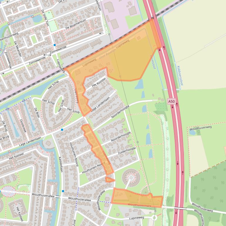 Kaart van postcodegebied 7325AG.