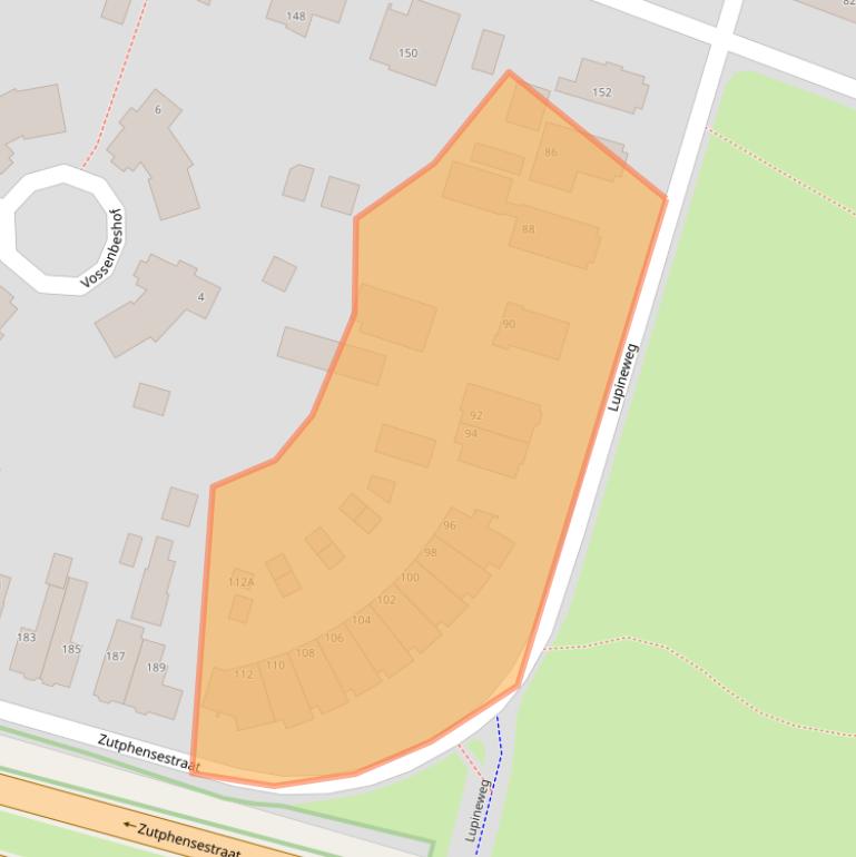 Kaart van postcodegebied 7325AJ.