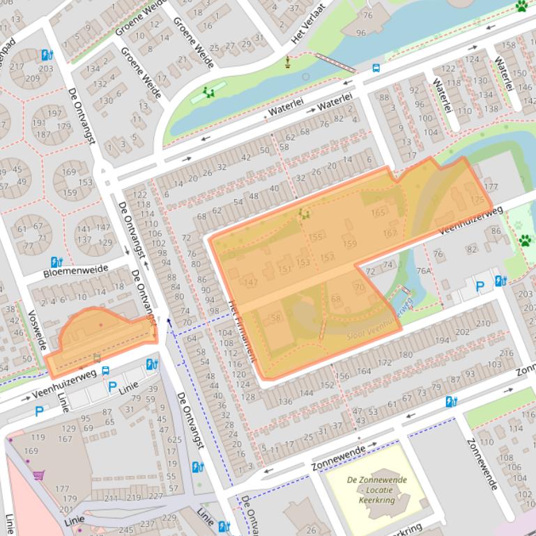Kaart van postcodegebied 7325AK.