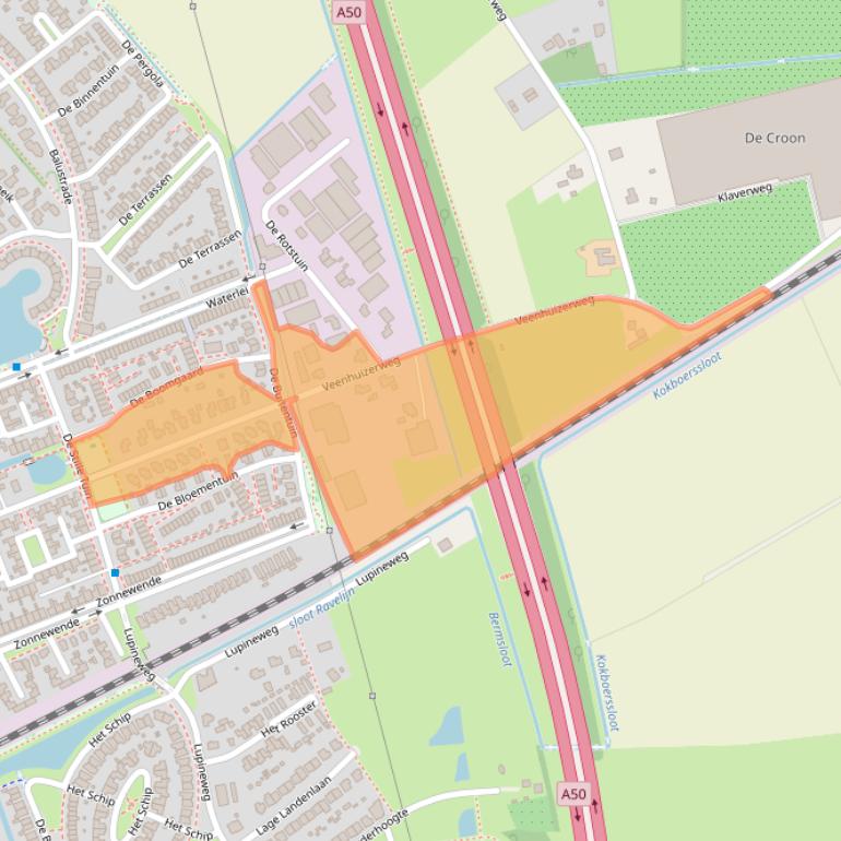 Kaart van postcodegebied 7325AM.