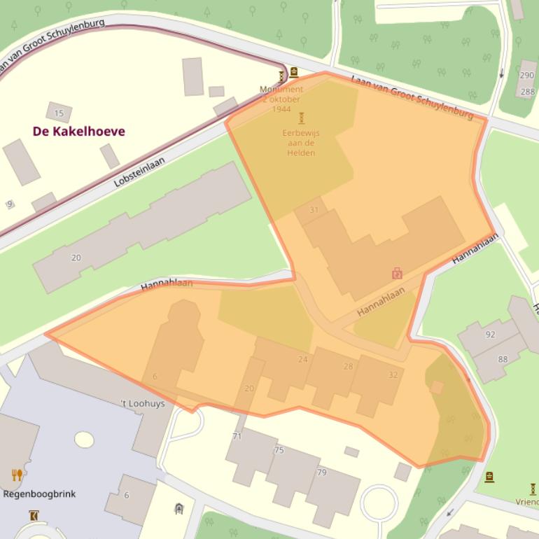 Kaart van postcodegebied 7325BL.