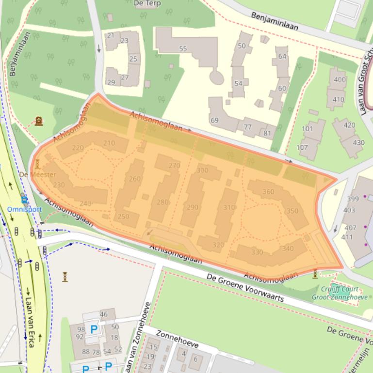 Kaart van postcodegebied 7325BS.