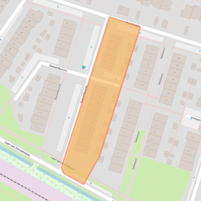 Kaart van postcodegebied 7325CJ.