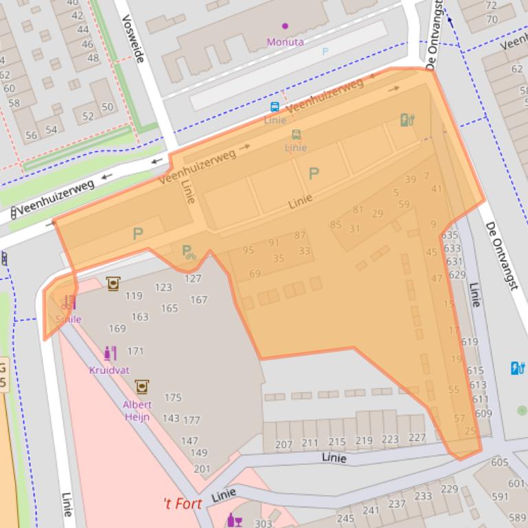 Kaart van postcodegebied 7325DP.