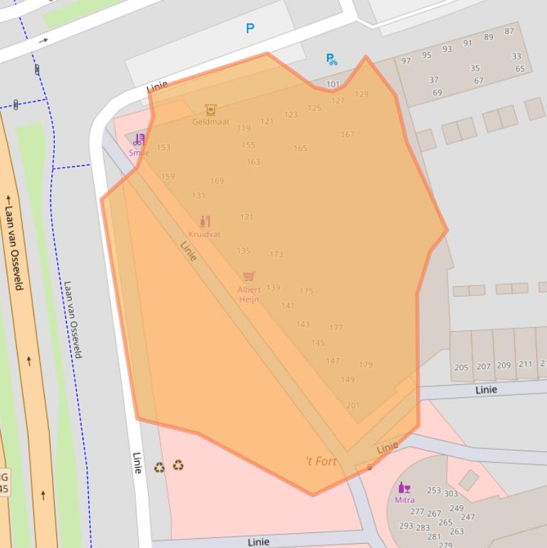 Kaart van postcodegebied 7325DR.