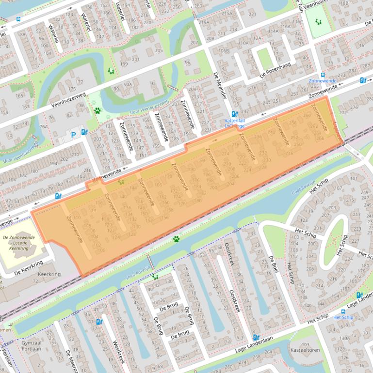 Kaart van postcodegebied 7325EX.