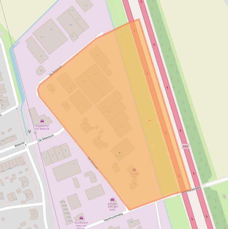 Kaart van postcodegebied 7325GC.