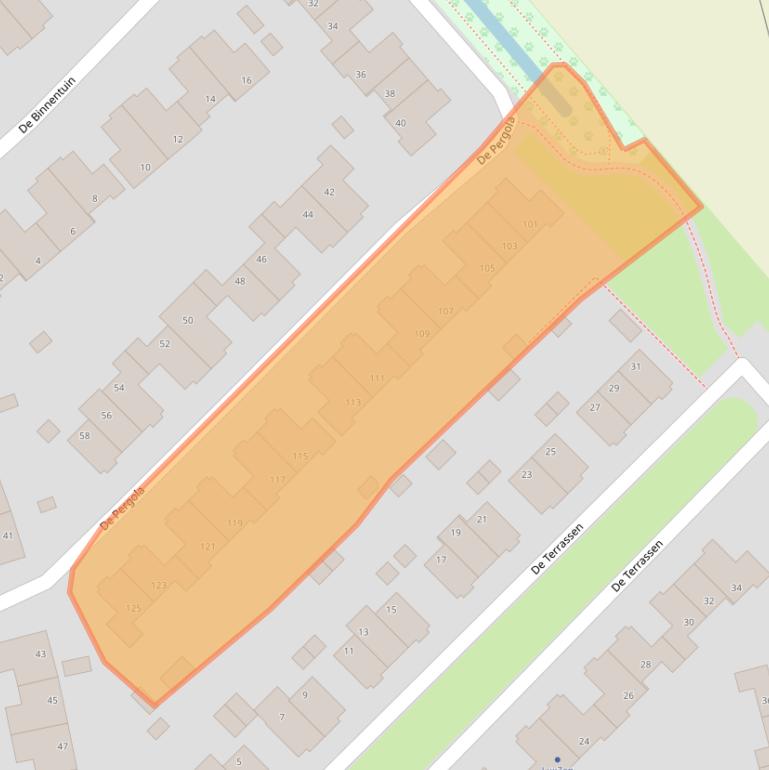 Kaart van postcodegebied 7325GE.