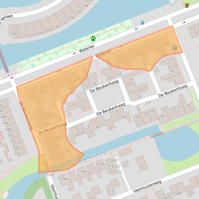 Kaart van postcodegebied 7325GM.