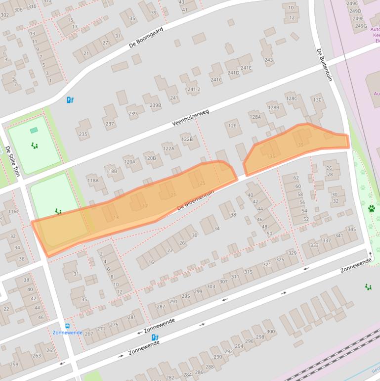 Kaart van postcodegebied 7325GW.