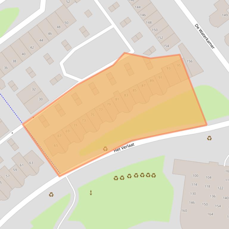 Kaart van postcodegebied 7325HC.