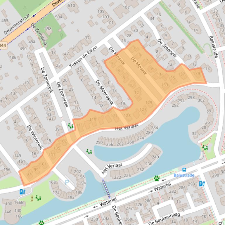 Kaart van postcodegebied 7325HD.