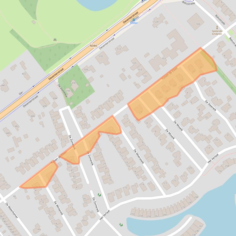 Kaart van postcodegebied 7325HJ.