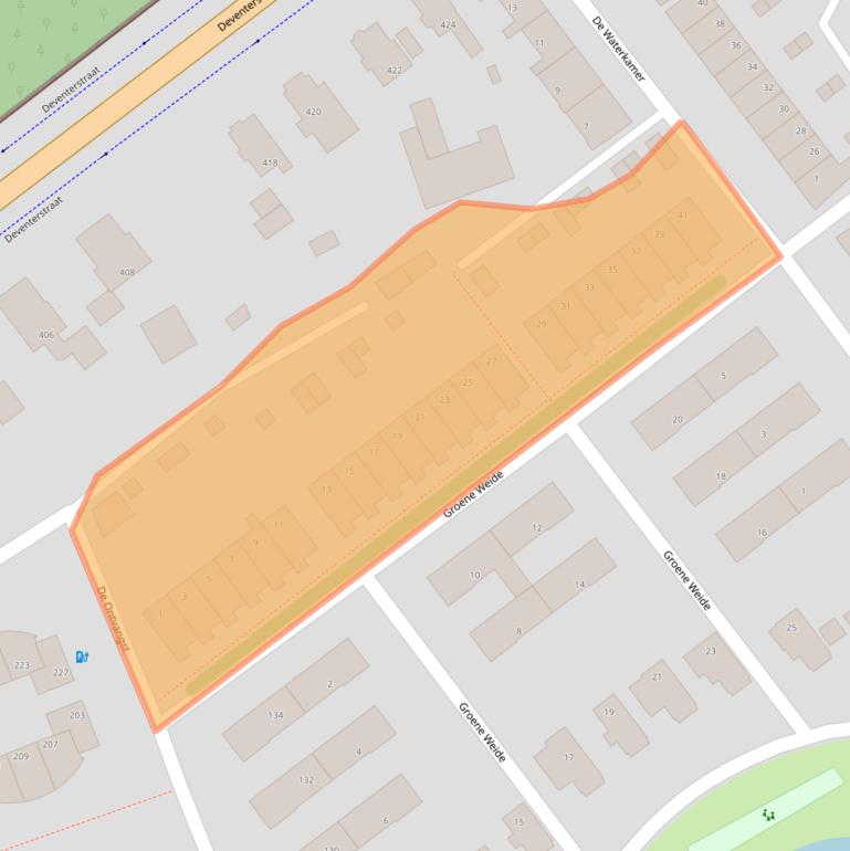 Kaart van postcodegebied 7325HL.