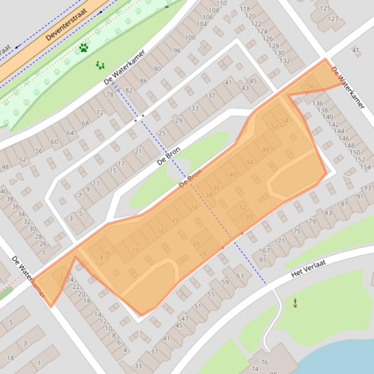 Kaart van postcodegebied 7325HT.