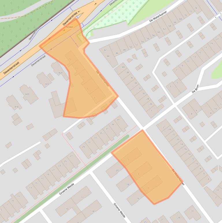 Kaart van postcodegebied 7325HV.