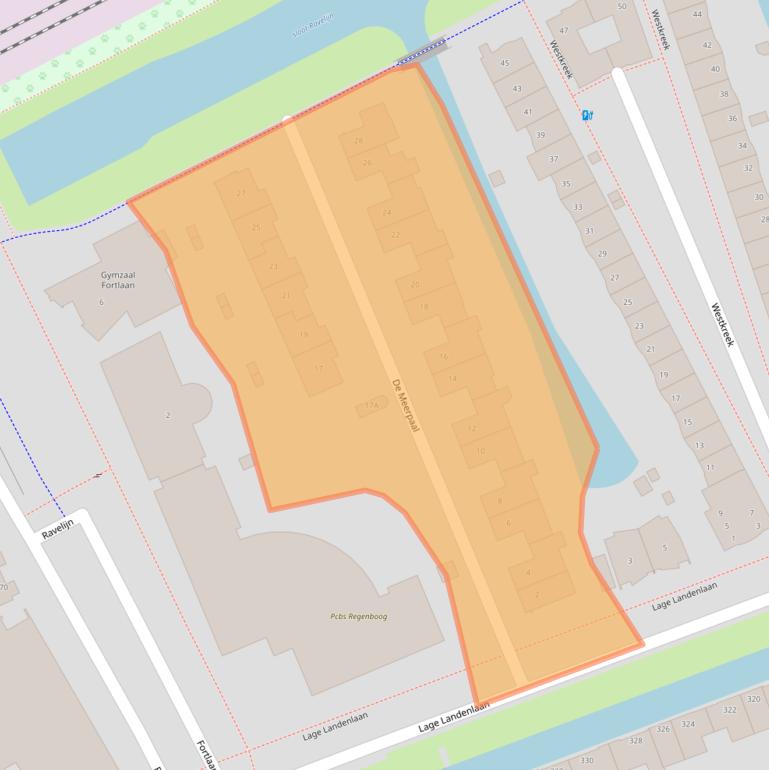 Kaart van postcodegebied 7325NA.