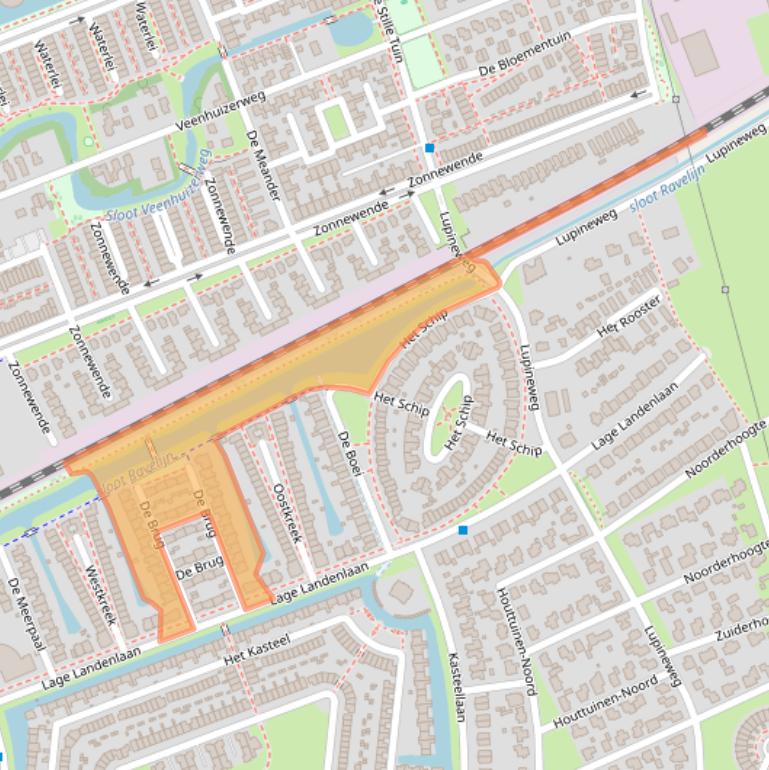 Kaart van postcodegebied 7325NE.