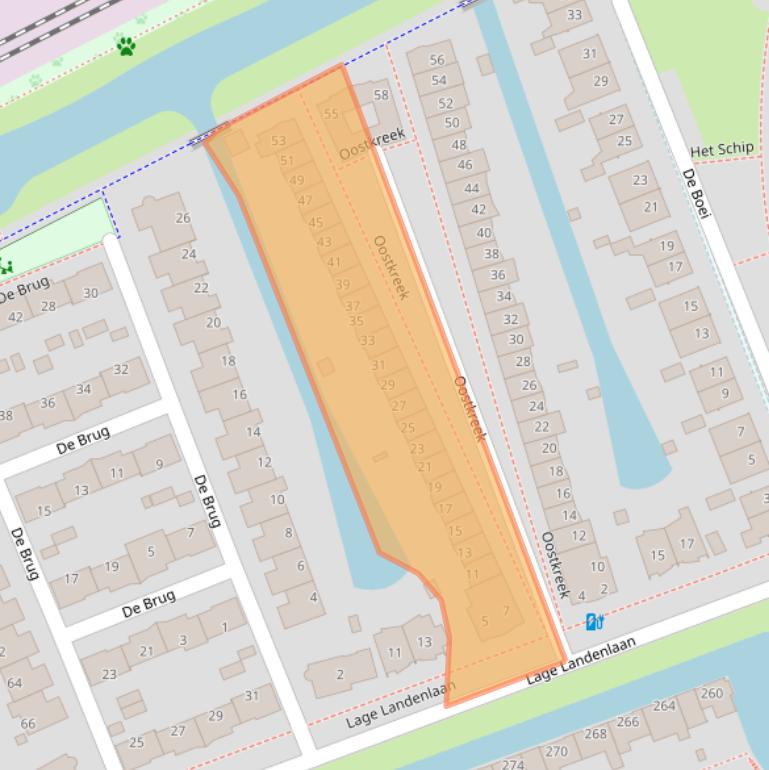 Kaart van postcodegebied 7325NG.