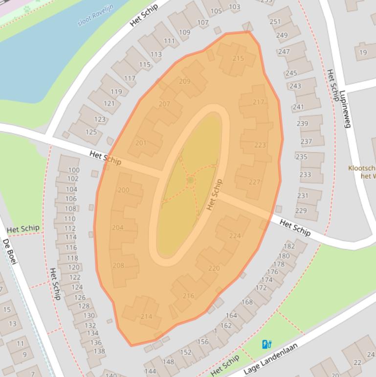 Kaart van postcodegebied 7325NL.