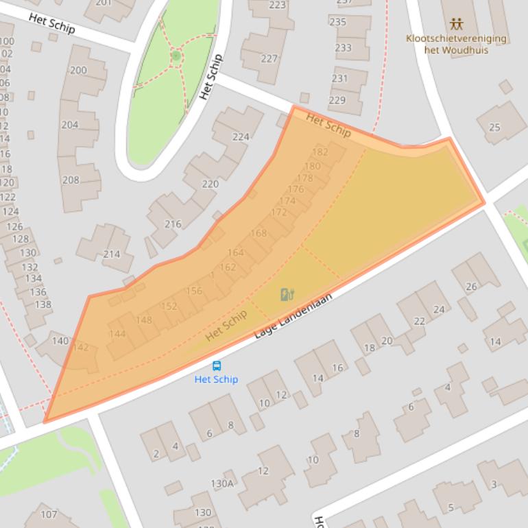 Kaart van postcodegebied 7325NP.