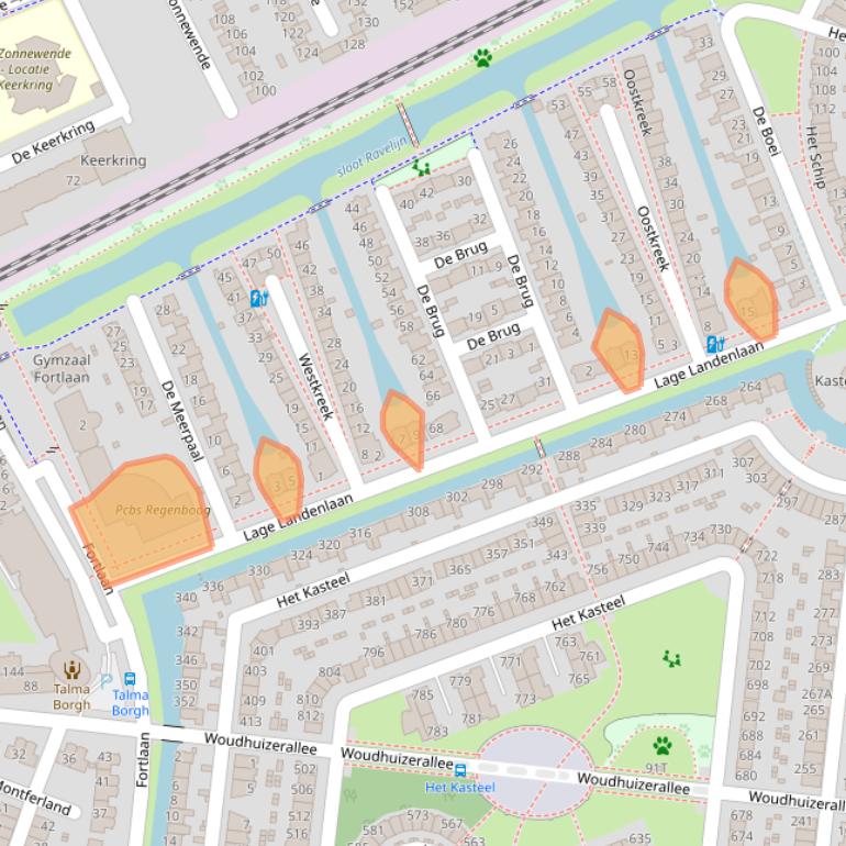 Kaart van postcodegebied 7325NR.