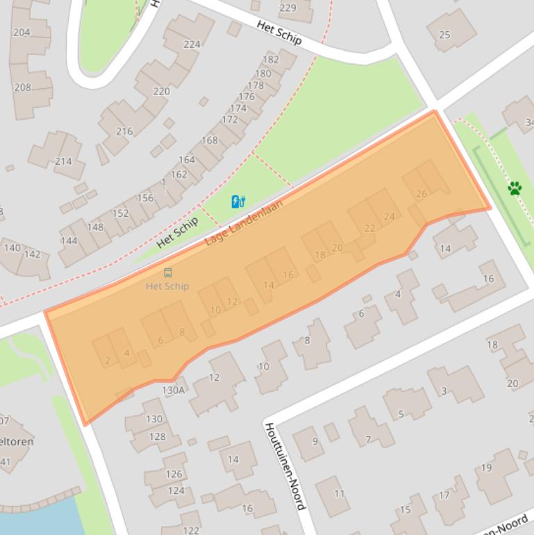 Kaart van postcodegebied 7325NS.