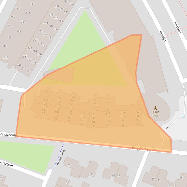 Kaart van postcodegebied 7325NX.