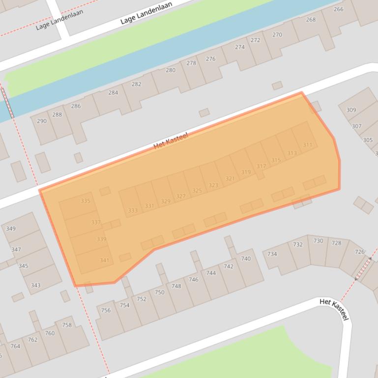 Kaart van postcodegebied 7325PE.