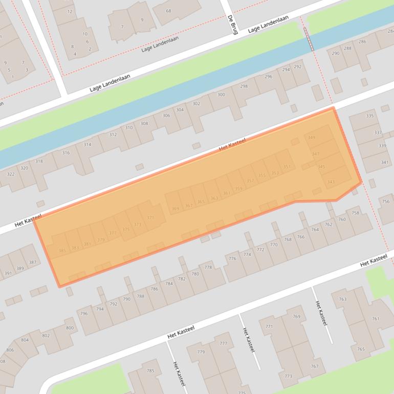 Kaart van postcodegebied 7325PG.