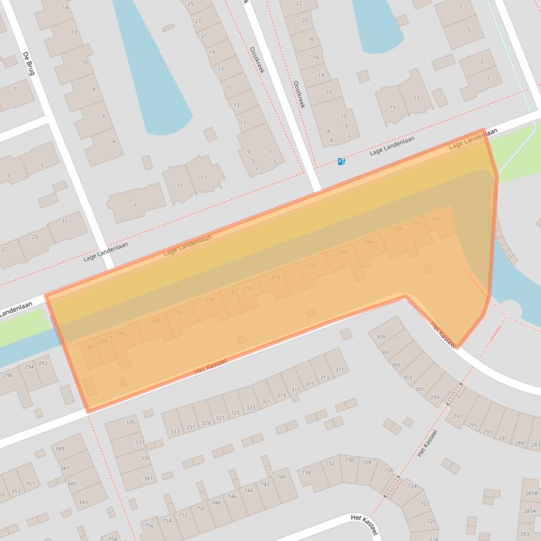 Kaart van postcodegebied 7325PS.