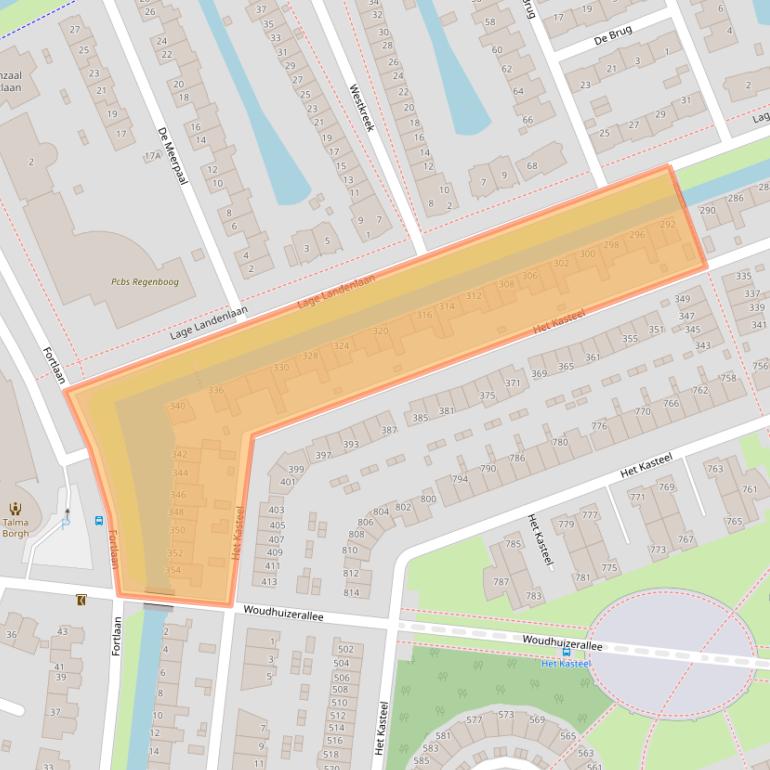 Kaart van postcodegebied 7325PT.