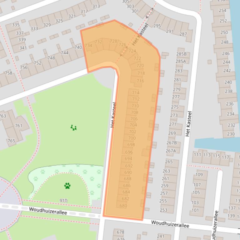 Kaart van postcodegebied 7325PX.