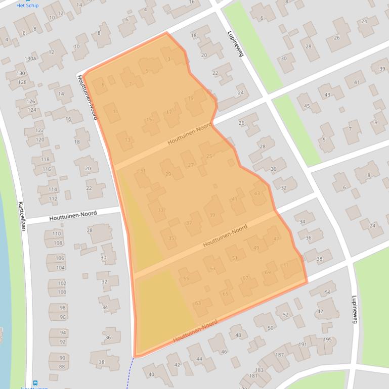 Kaart van postcodegebied 7325RE.