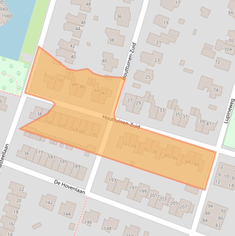 Kaart van postcodegebied 7325RL.